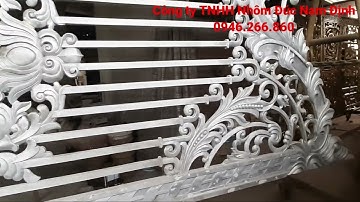✅ ✅Cổng nhôm đúc hoa lá tây mới đúc xong thì nhìn như thế nào CÓ ĐẸP KHÔNG ,