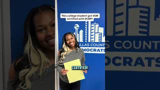 This college student got VDR certified with DCDP!