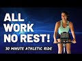 30 minute all work no rest high energy hiit spin class