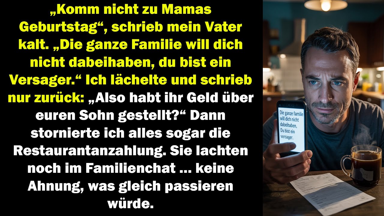 Mein Vater Schrieb: „Komm Nicht Zu Mamas Geburtstag“ – Ich Stornierte Alles Und Wartete Still