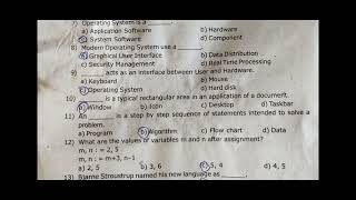 11th std Second revision Exam computer science answer key