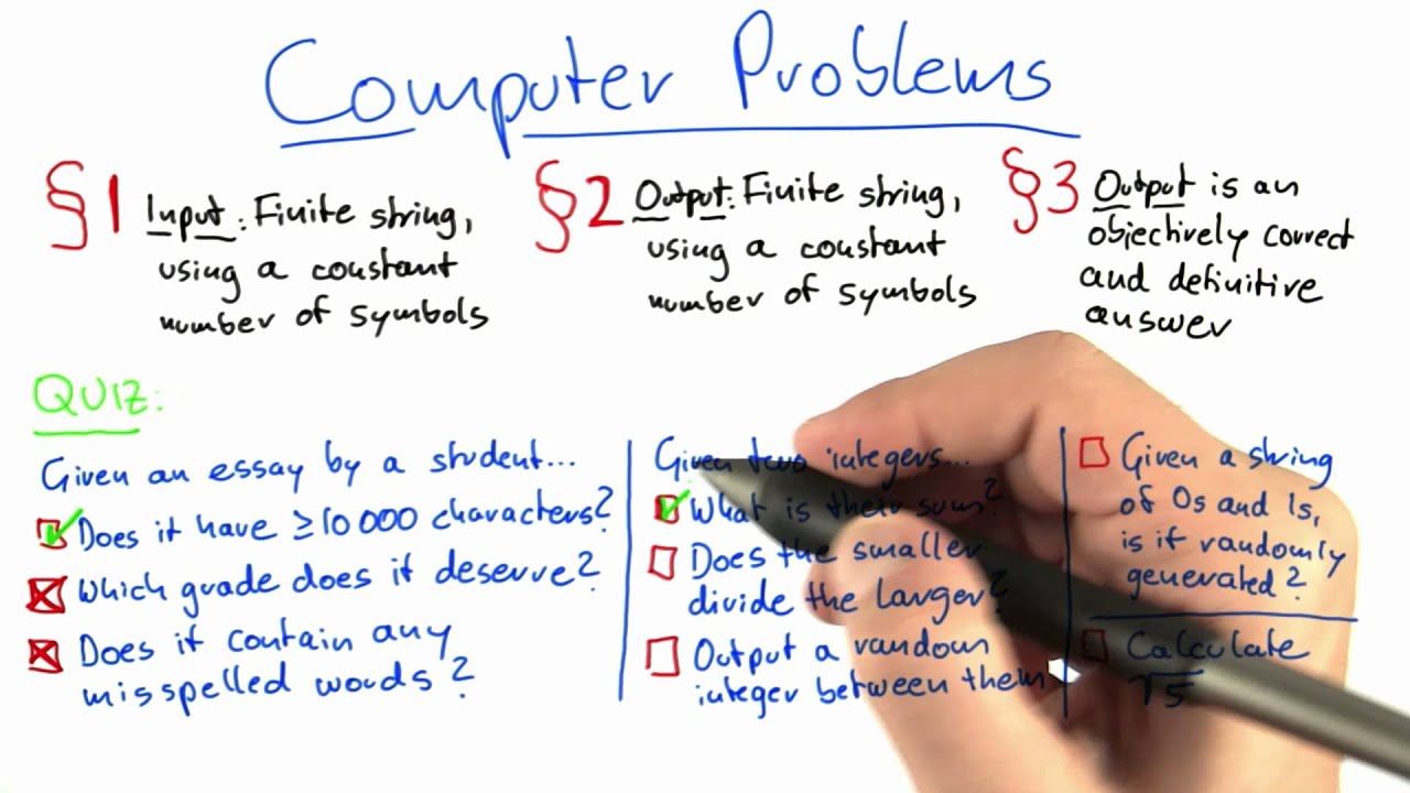 how to solve problems in computer science