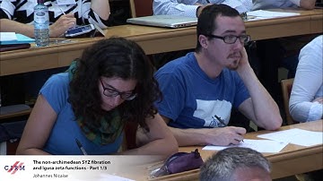 Johannes Nicaise: The non-archimedean SYZ fibration and Igusa zeta functions - part 1/3