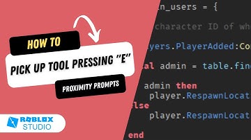 How to Pick Up a Tool in Roblox Studio | Proximity Prompts