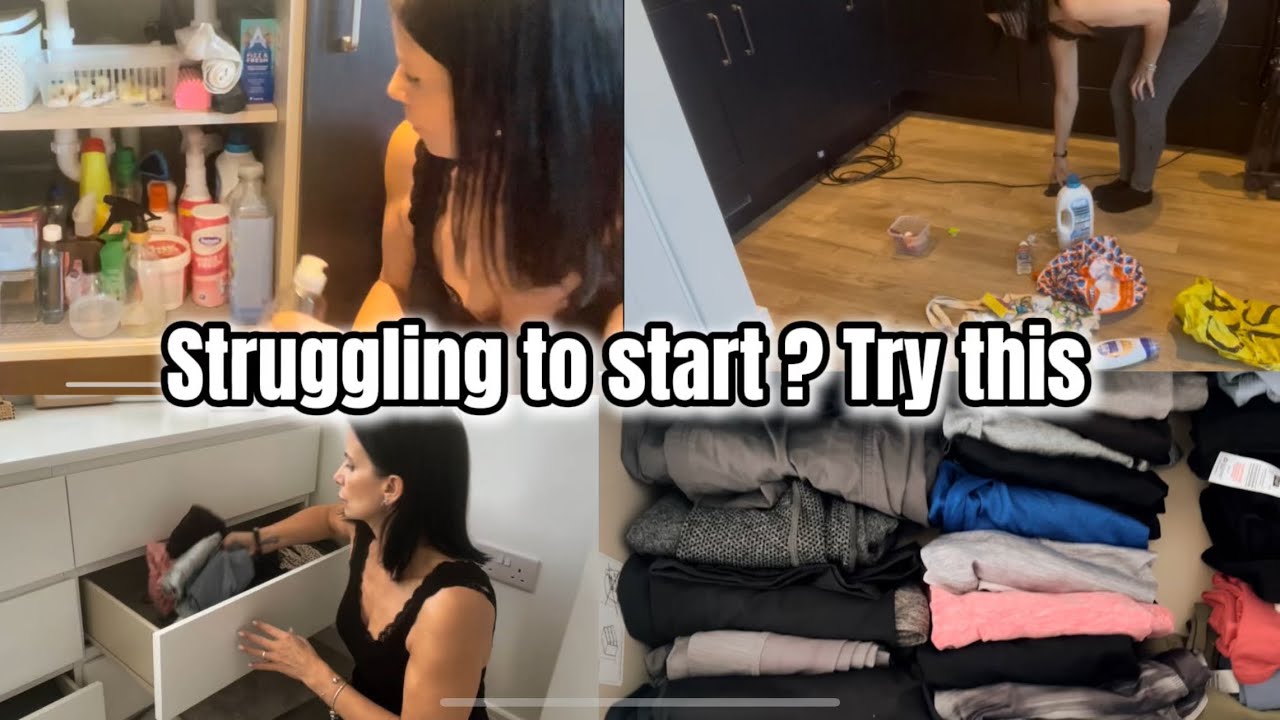 Declutter and organisation challenge/ declutter and organise with me/ speed cleaning