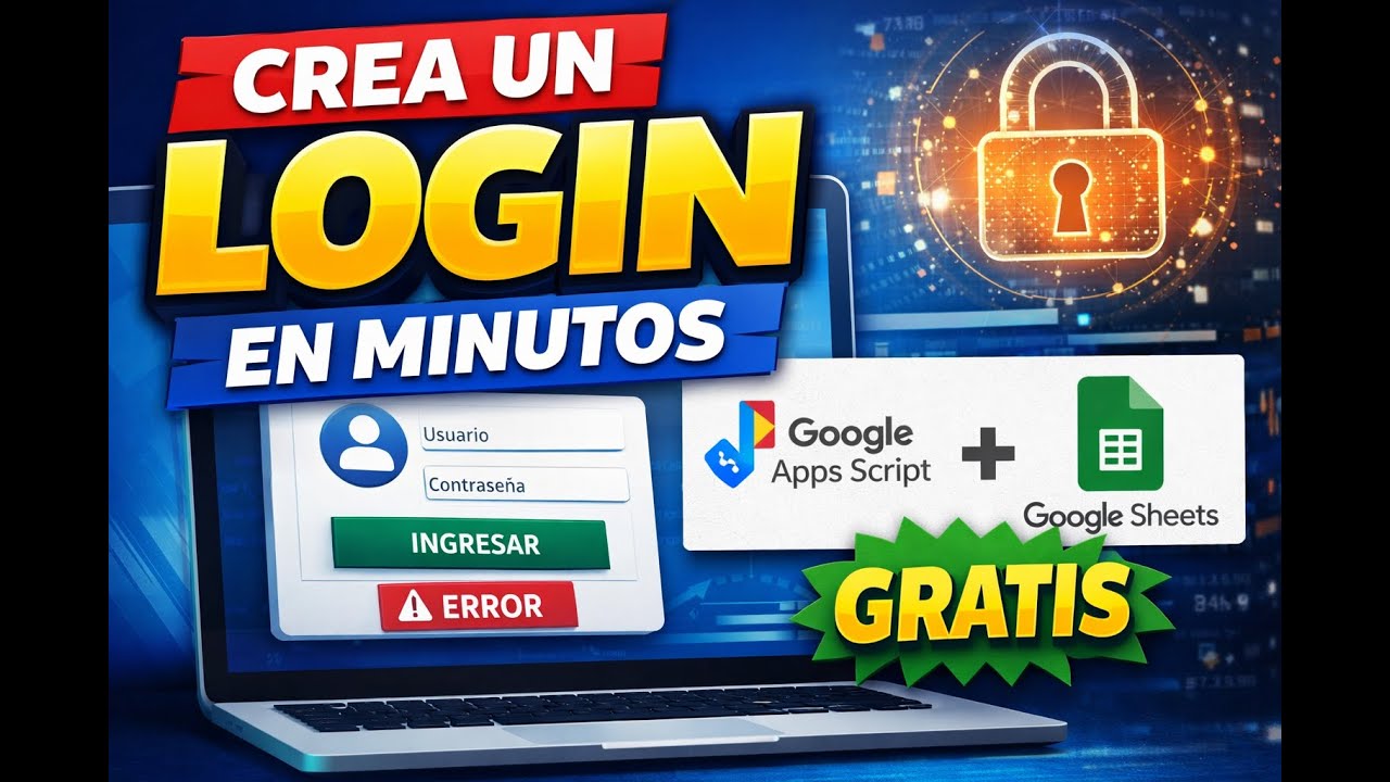 Crea un LOGIN profesional en unos Minutos / Google Apps Script + Google Sheets (GRATIS)