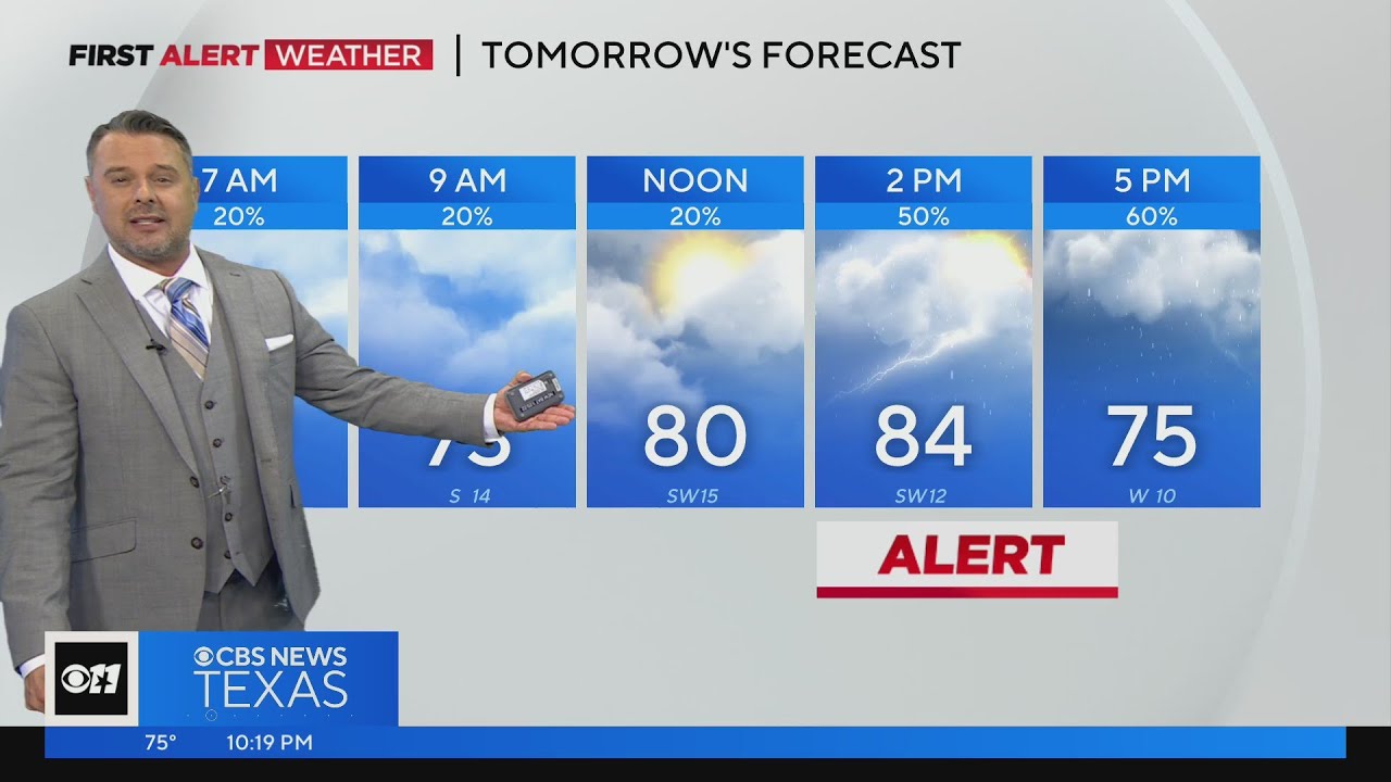 Severe storms possible for North Texas on Thursday - YouTube