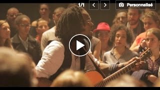 Video thumbnail of "TÉTÉ - "La Lettre Ouverte (Mr Moretti)" - Live acoustique sans sono au Café De La Danse."