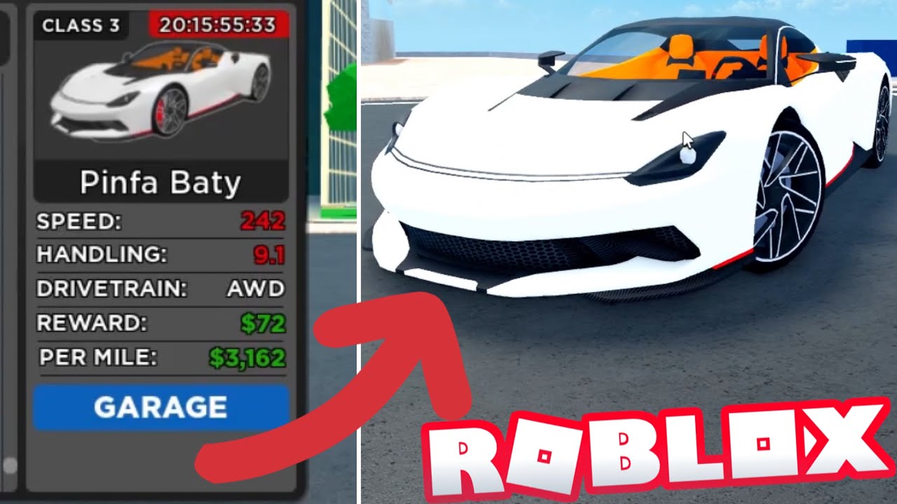 Buying the new Limited Pinfa Baty in Roblox Car Dealership Tycoon