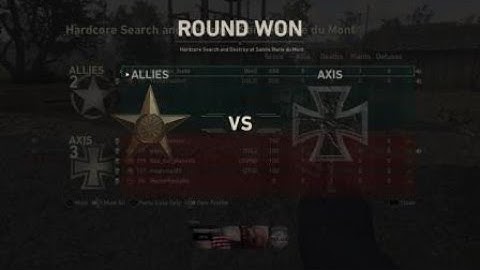 Call of Duty®: WWII 1 v 5 hardcore search and destroy [ear warning]