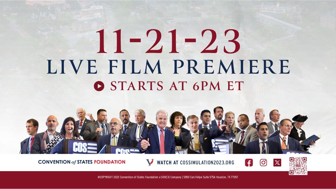 LIVE Short Film Premiere: The 2023 Article V Convention Simulation ...