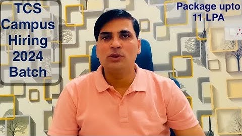 TCS Campus Hiring I Package upto 11 Lakh I Campus Placements I Arvind Singh Pemawat