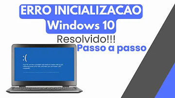Como reparar erro de inicialização do Windows?