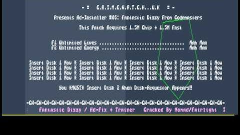 Crimewatch - Fantastic Dizzy - Amiga Cracktro