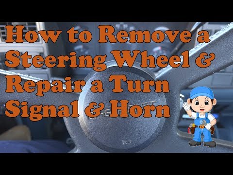 Remove a steering wheel & repair a horn on a 1988-1998 chevy k1500