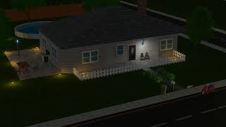 Sims Style 3D render scene test 001