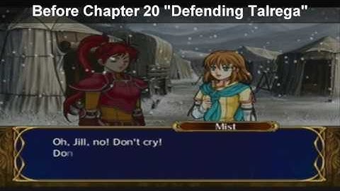 Fire Emblem Path of Radiance: Mist and Jill Support Conversations