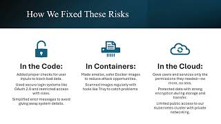 Security Audit and Enhancement for a Go Application in the Cloud