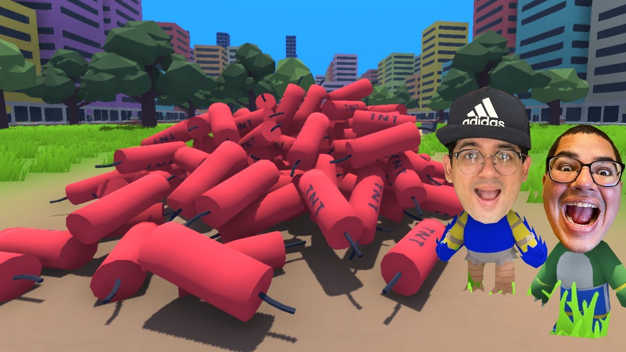 COLOCAMOS 999999999 TNT's NA CIDADE DE MASSA DE MODELAR!!! (explodiu tudo?)