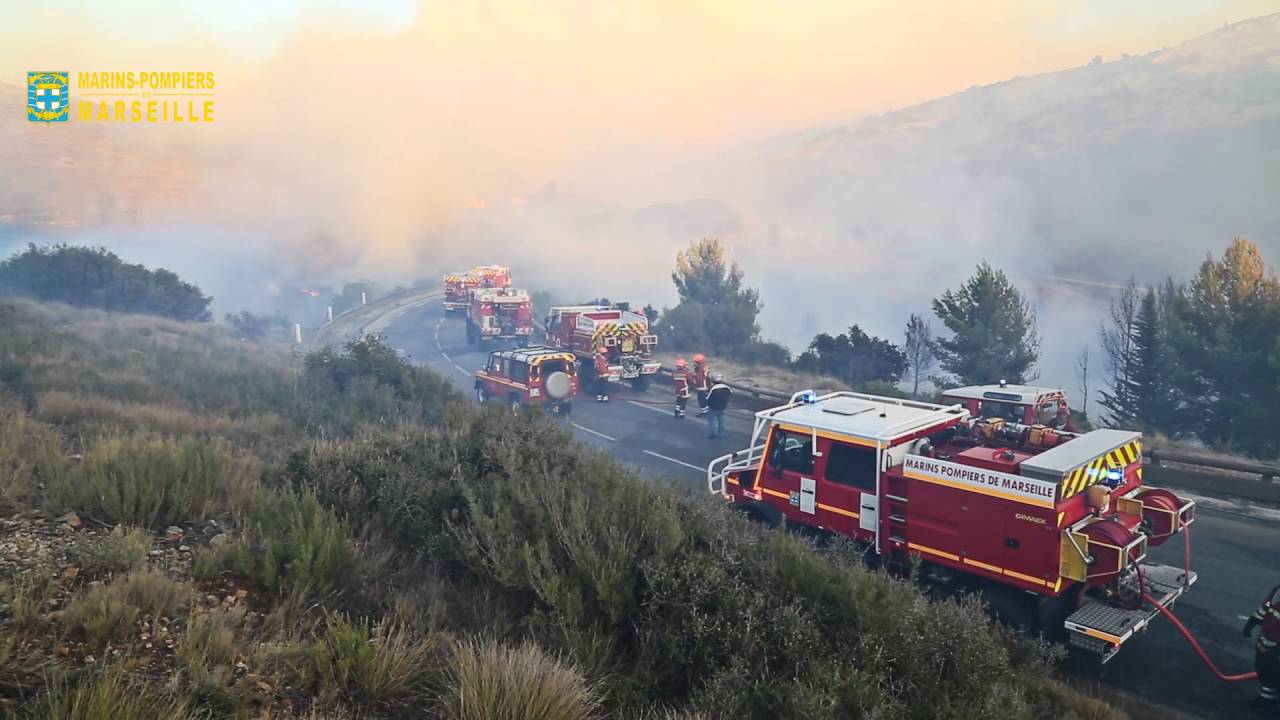 FEU DE FORET A LUMINY 05 09 2016