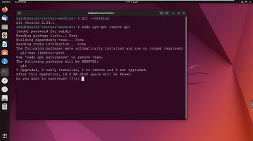 Uninstall Git from Ubuntu 22.04