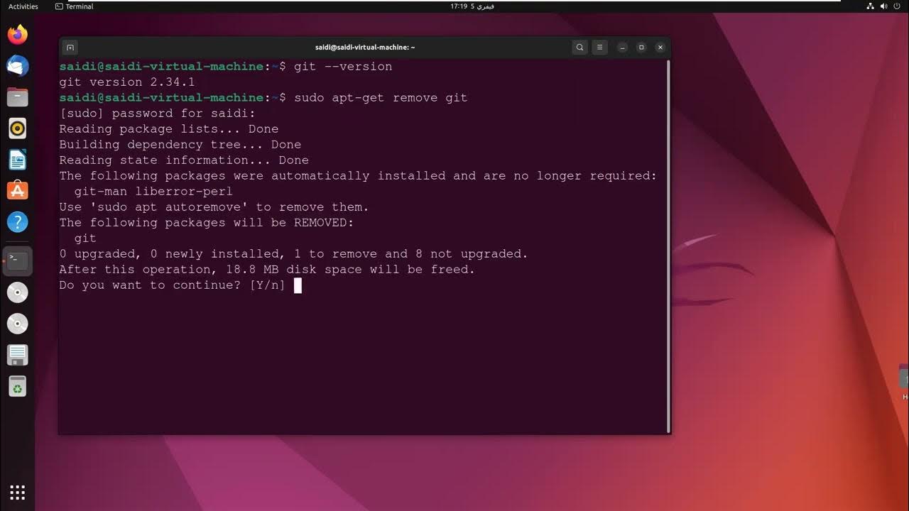 Uninstall Git from Ubuntu 22.04 - YouTube