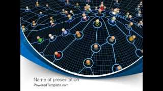 Network Community PowerPoint Template by PoweredTemplate.com