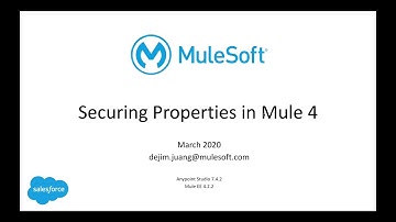 Securing Properties in Mule 4