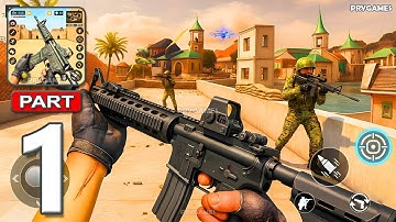 FPS Commando Shooting Games - Gameplay Part 1 - Banduk Wala Game (Android, iOS)