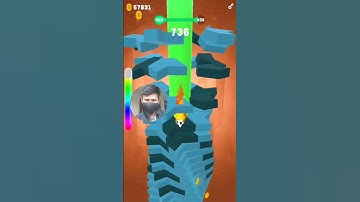 drop stack ball level 406 #shorts #dropstackball #blackgamerbpt