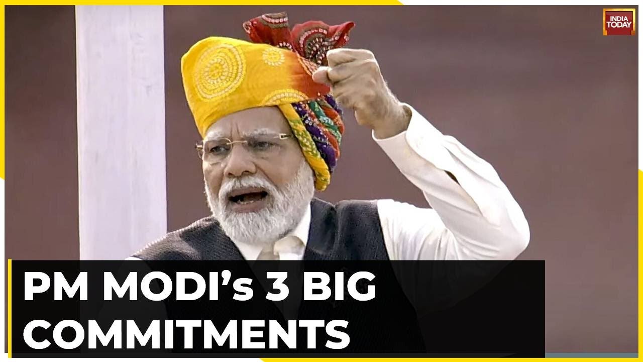 PM Modis Independence Day Speech Longest Ever For Any Prime Minister Highlights 3 Big Commitments