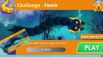 SNAKE.io Daily Challenge _ Fenrir Game Play New skine Unlock. #snake #snakeio #DailyChallenge #ios