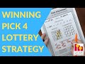 Pick 4 How To Win Lottery Strategy - 5 Hits In One Week!