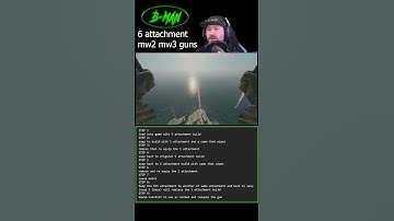 BMAN: WARZONE GLITCH:  9 ATTACHMENT GLITCH BO6, 6 ATTACHMENT GLITCH MW2, MW3 WEAPONS