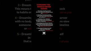 5 Dreams with Dark Secrets!#shorts#darkpsychology#changeyourmindsetchangeyourlife#quotes