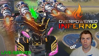 I'm Not Using These Again... Overpowered Inferno UE Ao Ming Ruins The Live Server | War Robots