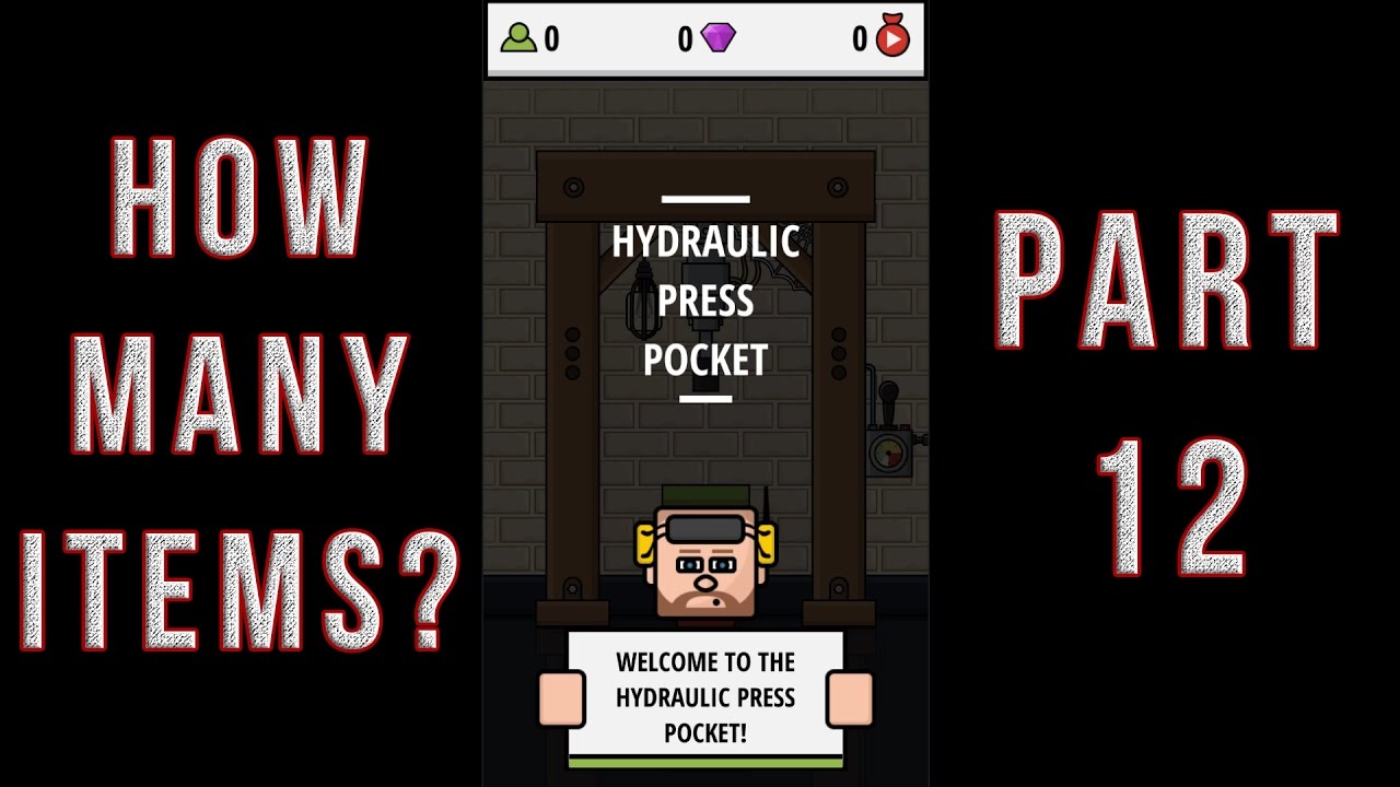 Hydraulic Press Pocket Part 12 ► How Many Items? ◀ Gameplay/Let's Play
