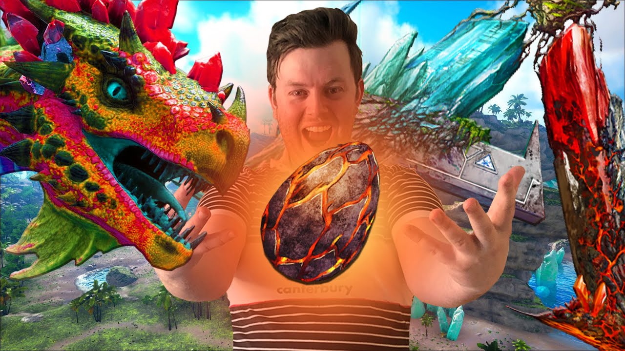 Stealing Crystal Wyvern Eggs Crystal Isles ARK Survival Evolved