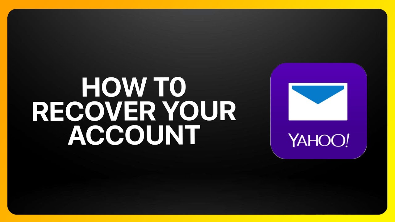 How To Recover Your Yahoo Mail Account in Yahoo Mail ! Tutorial - YouTube