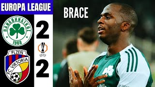 Panathinaikos vs Viktoria Plzeň 2-2 Highlights - Andrews Tetteh Goal | UEFA Europa League 2025/26