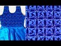 Whirl Pattern Frock making at home in hindi Smocking Origami  Flower dress Design girl cushion