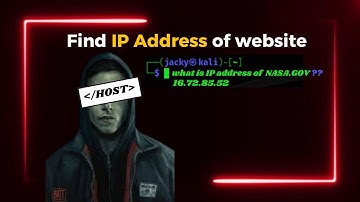 🤔How Hackers Find IP Address of ANY Website | Host Command - Kali Linux
