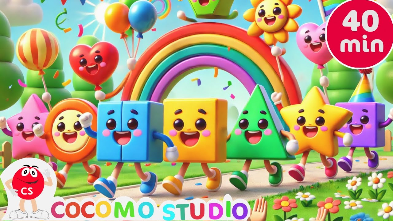 Shapes Song | Baby and Toddler Shape Learning Video