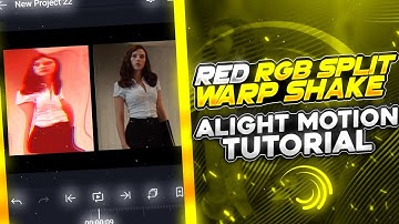 ae inspired RED RGB SPLIT WARP SHAKE 😲🔥alight motion tutorial [PRESET? ] #aeinspired