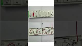 3 switch 3 socket 1 indicator 1 fuse connection! #project #electrical #easyswitch