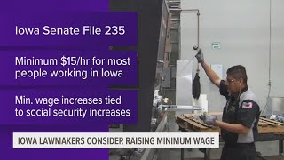 Iowa lawmakers considering proposal to double minimum wage