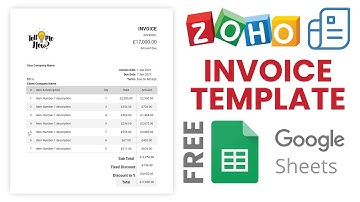 How to Create a Zoho Invoice in Google Sheets | Free Google Sheets Invoice Template