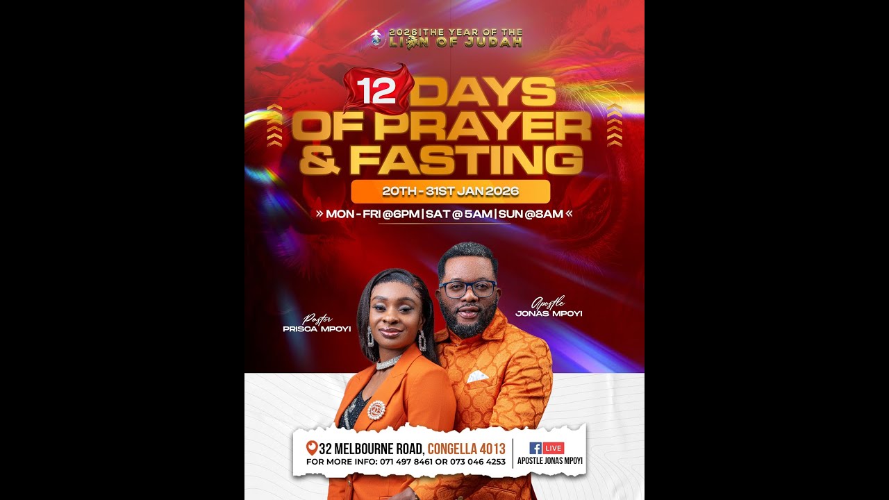 26 January 2026 | Day 7 | 12 Days of Prayer & Fasting | The Lion of Judah.