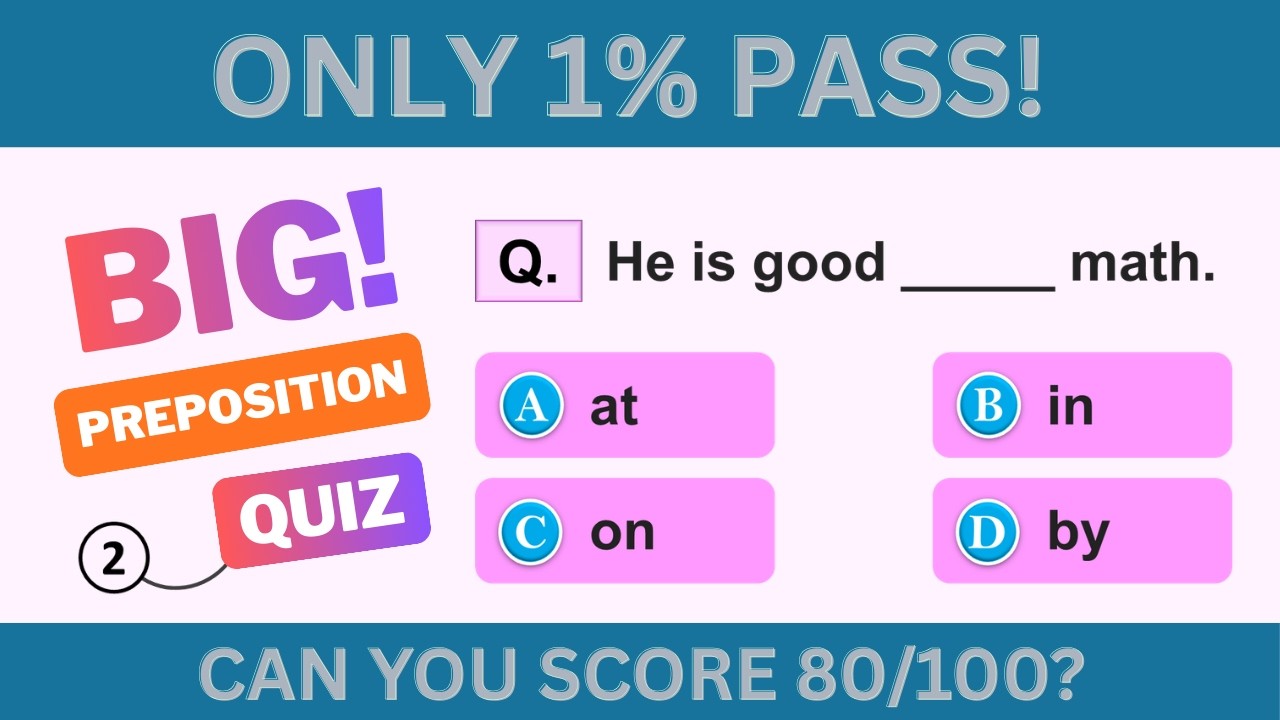 Master English Prepositions: Advanced Grammar Quiz (Test Your ENGLISH Level)