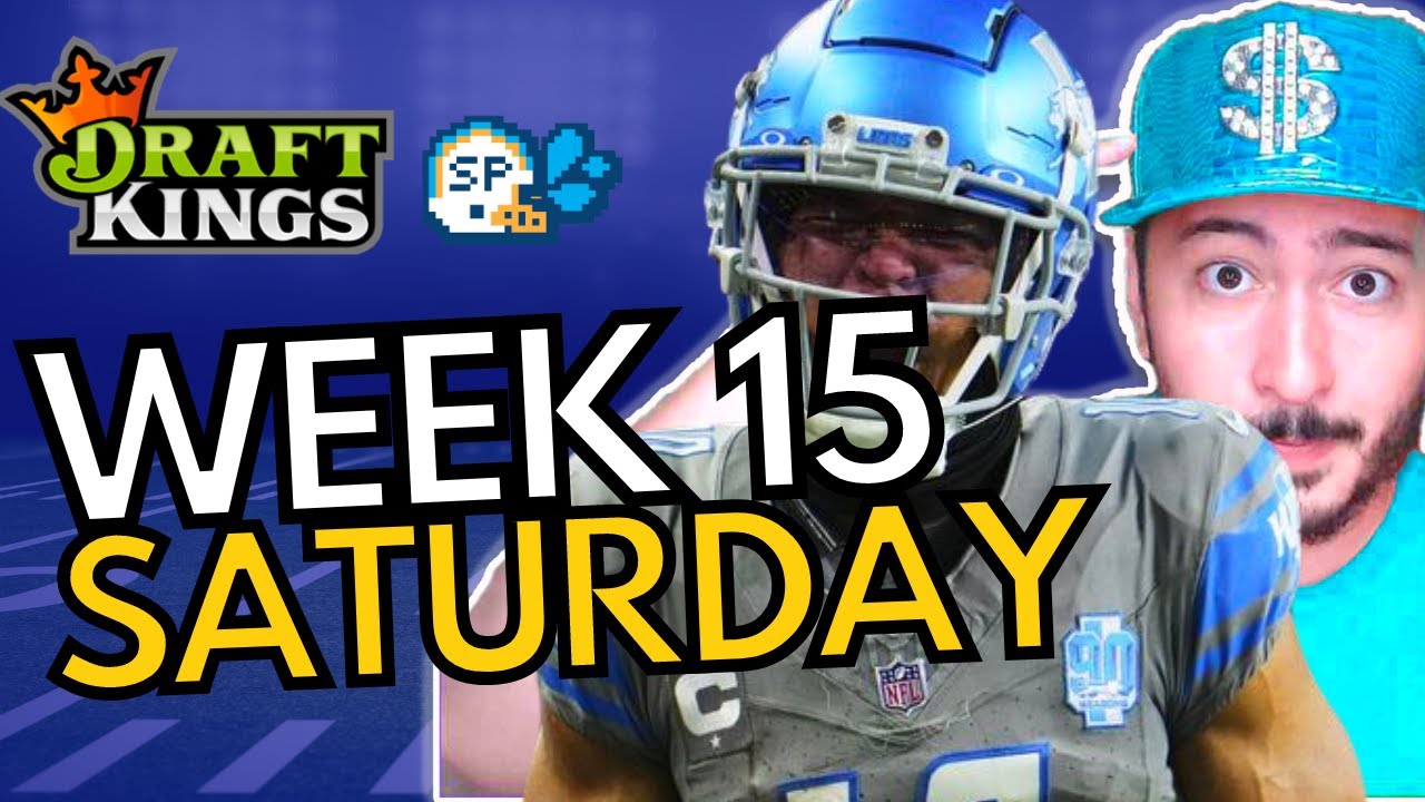 Play These Guys For Saturday DraftKings VikingsBengals Steelers